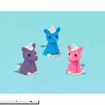 Unicorn Puzzle Erasers Favors 12ct  B07CJR4Z46